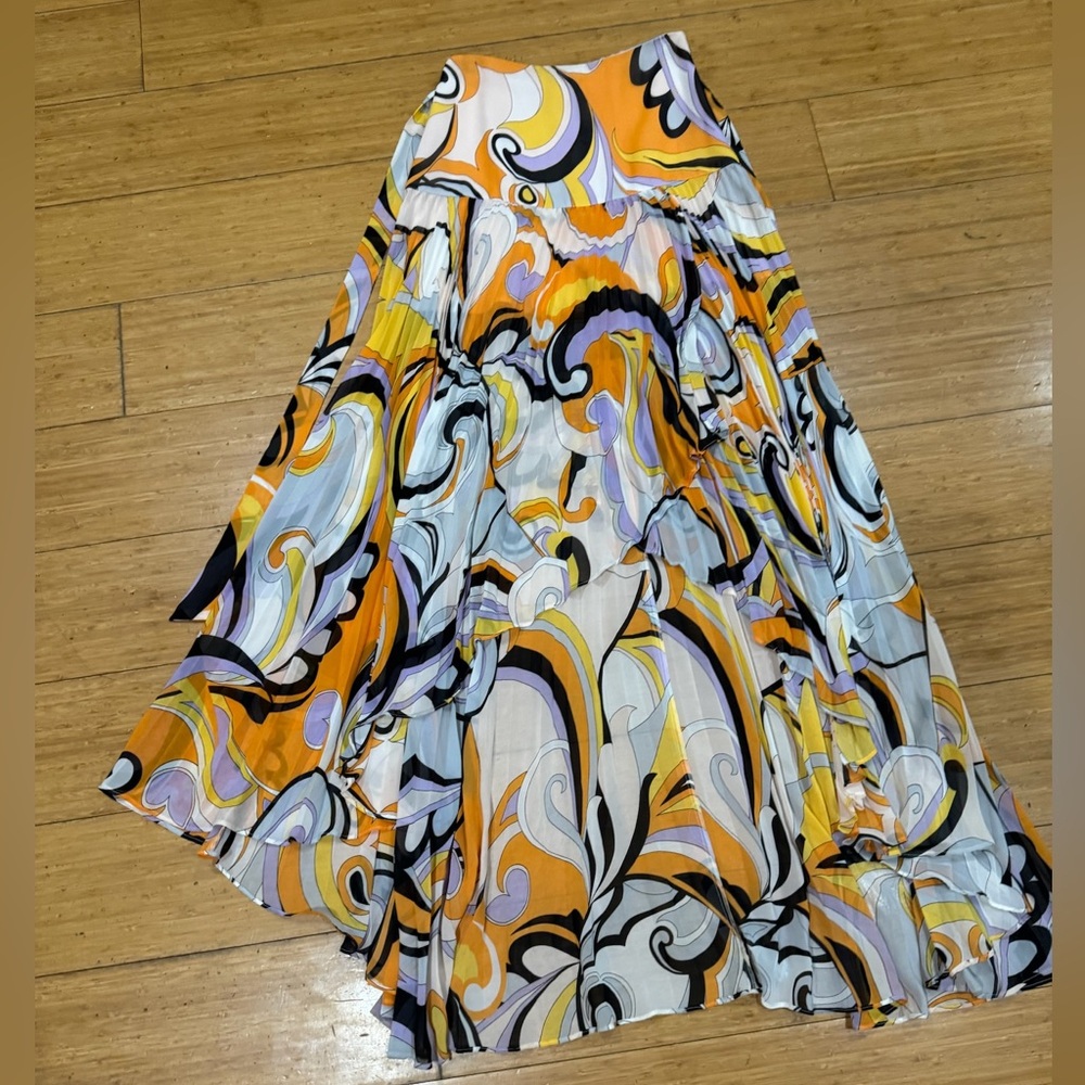 Colorful Abstract Print Women's Skirt